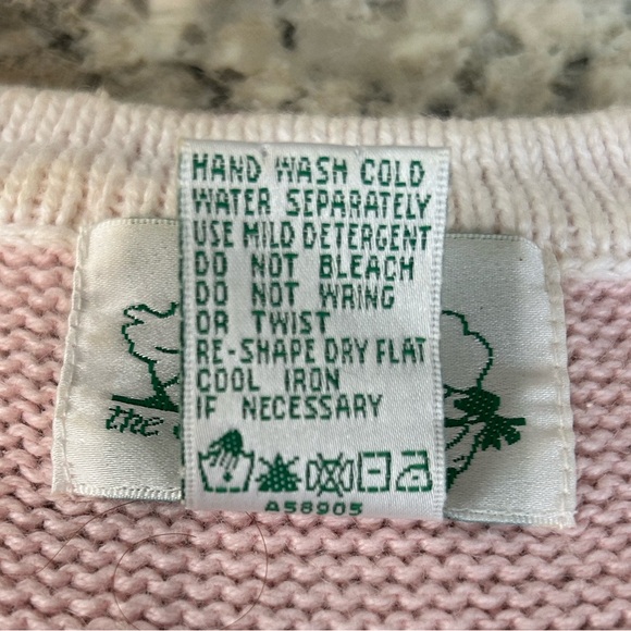 Quacker Factory Pink Summertime Novelty Cardigan Sweater Button Covers Size M - Picture 8 of 16